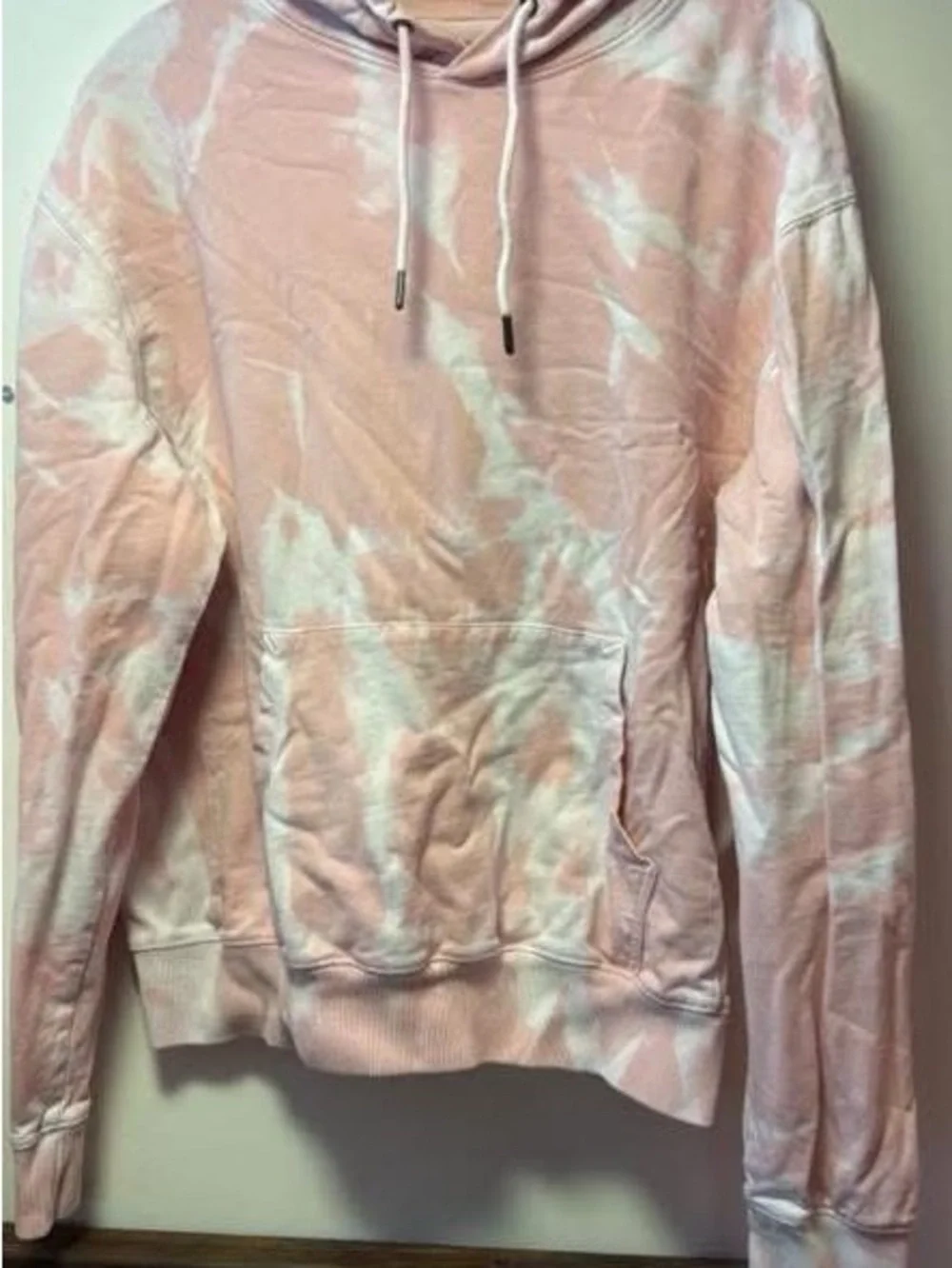 George Pink and White Tie-Dye Hoodie
